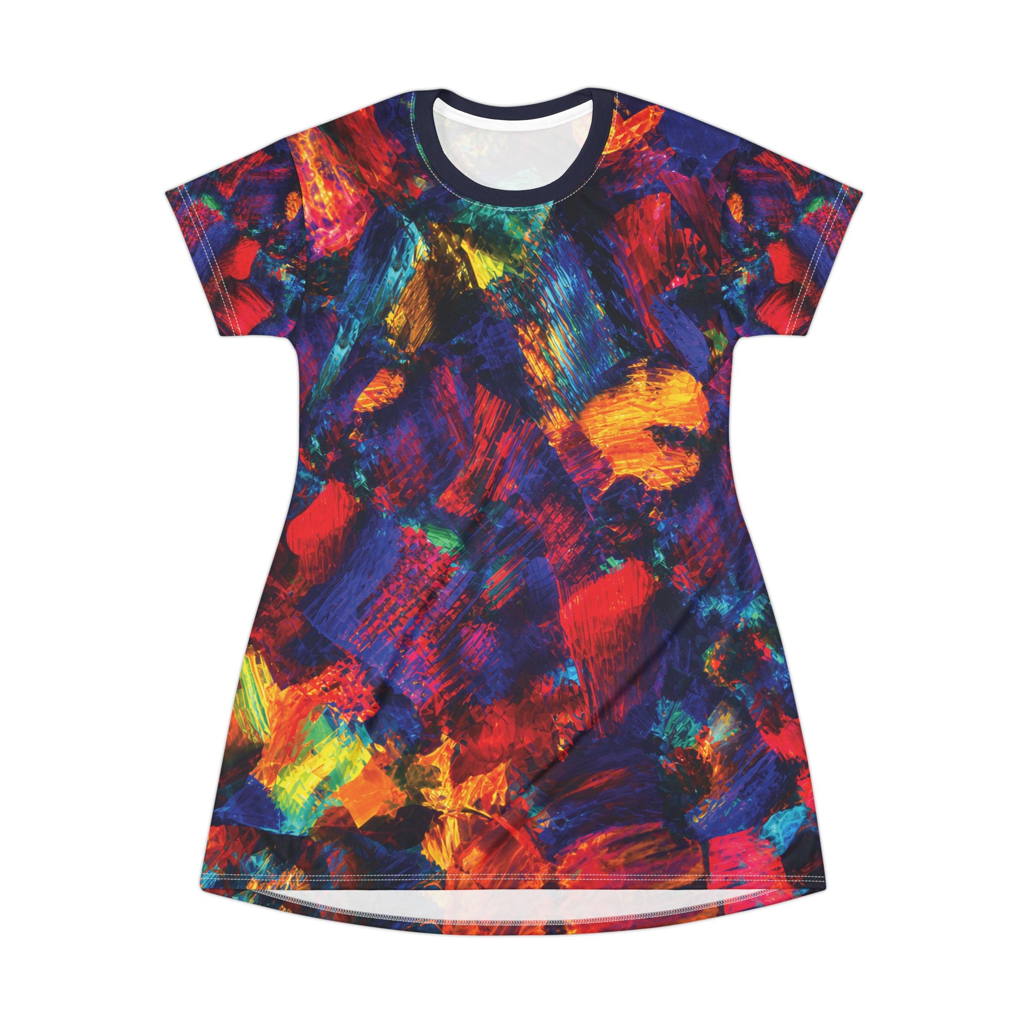 Opal Colorful Brushstroke T-Shirt Dress