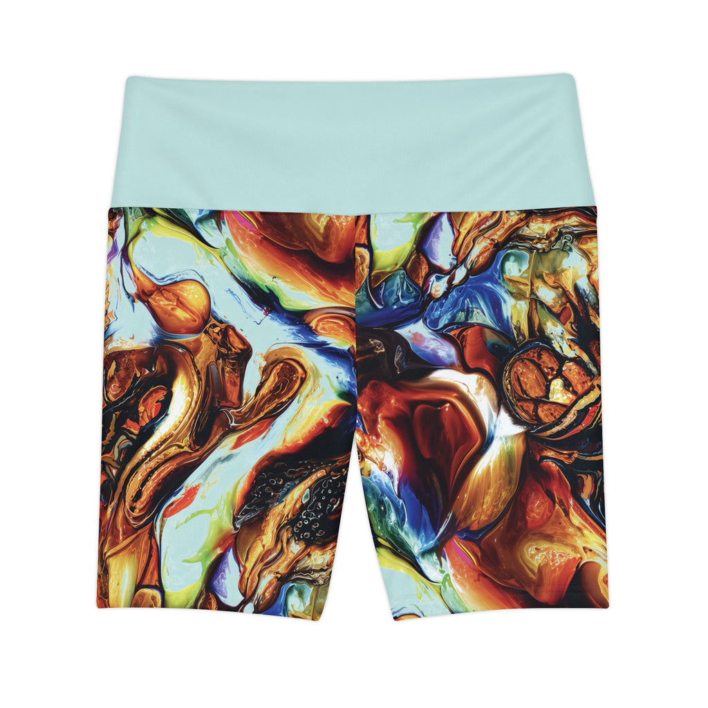 Molten Aura High-Waist Workout Shorts Athletic Biker Shorts