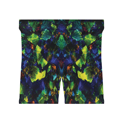Neon Quarry Opal Biker Shorts