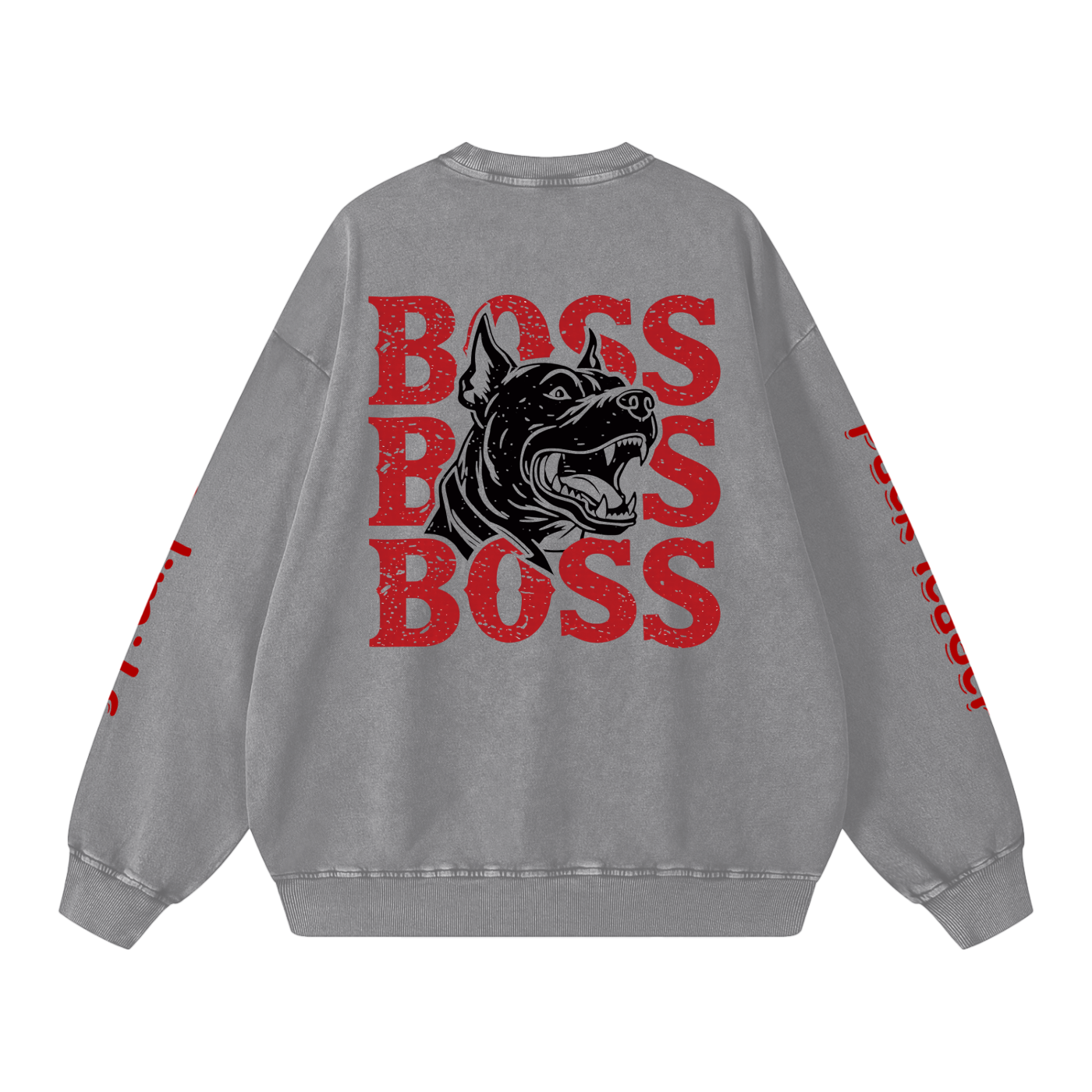 Not Mild Snow Washed Oversized Sweatshirt Opal Boss Glitch