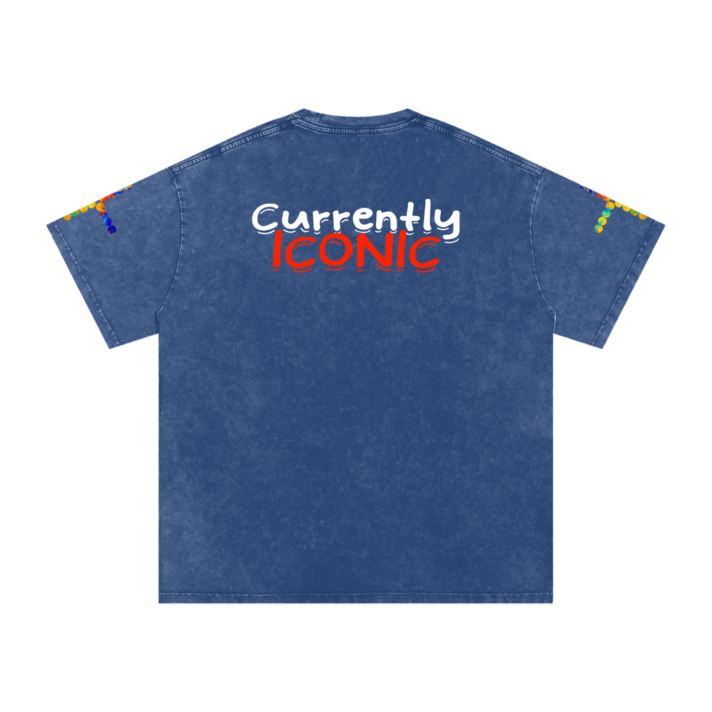 Not Currently Ordinary Snow Washed Oversized Cotton T-Shirt