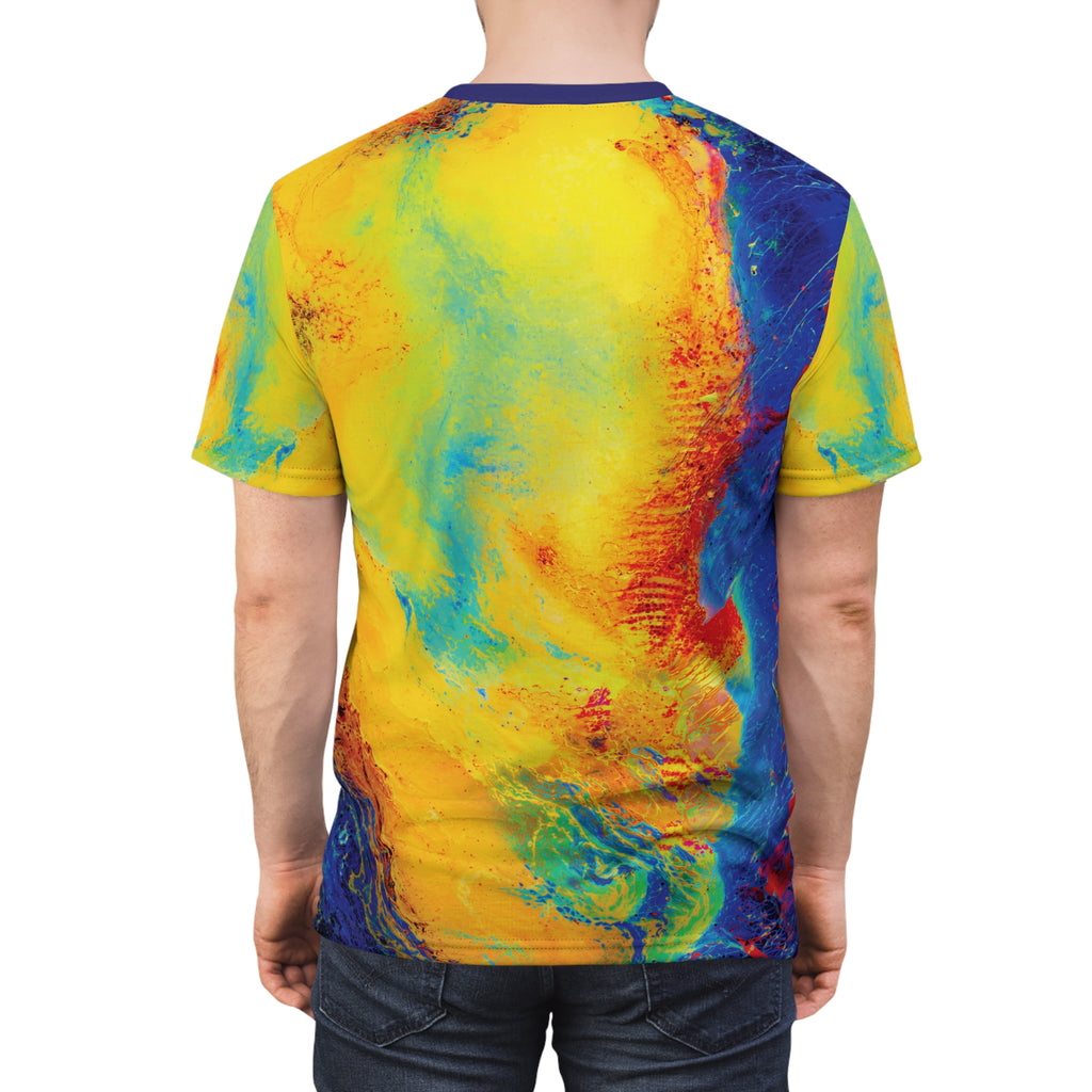Electric Gaze Opal Tee Vibrant Art T-Shirt