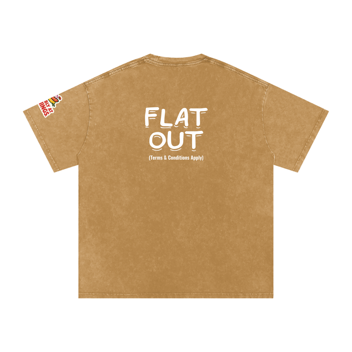 Not The Ordinary Snow Washed Oversized Cotton T-Shirt Flat Out Weekend Uniform Tee