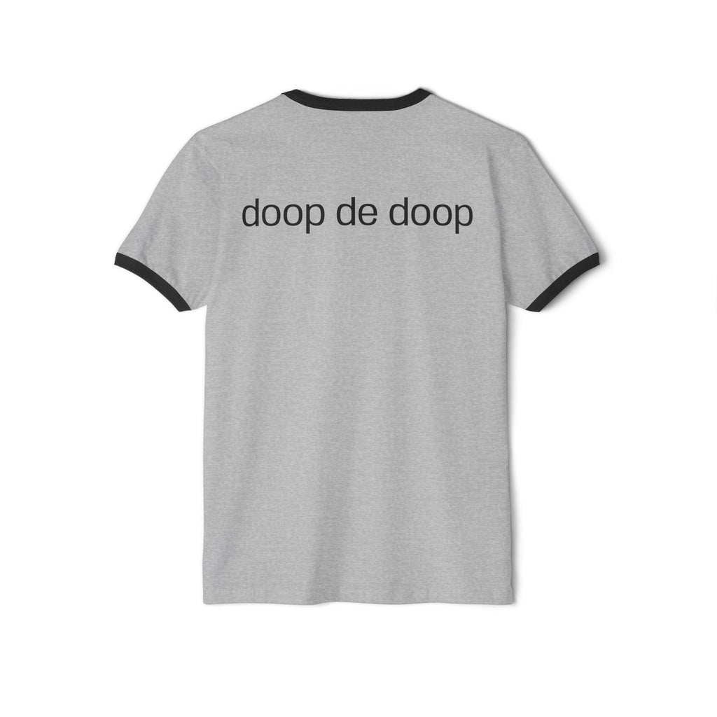 Not The Plain Option Work of Art Everybody Ringer Tee — doop de doop Graphic T‑Shirt