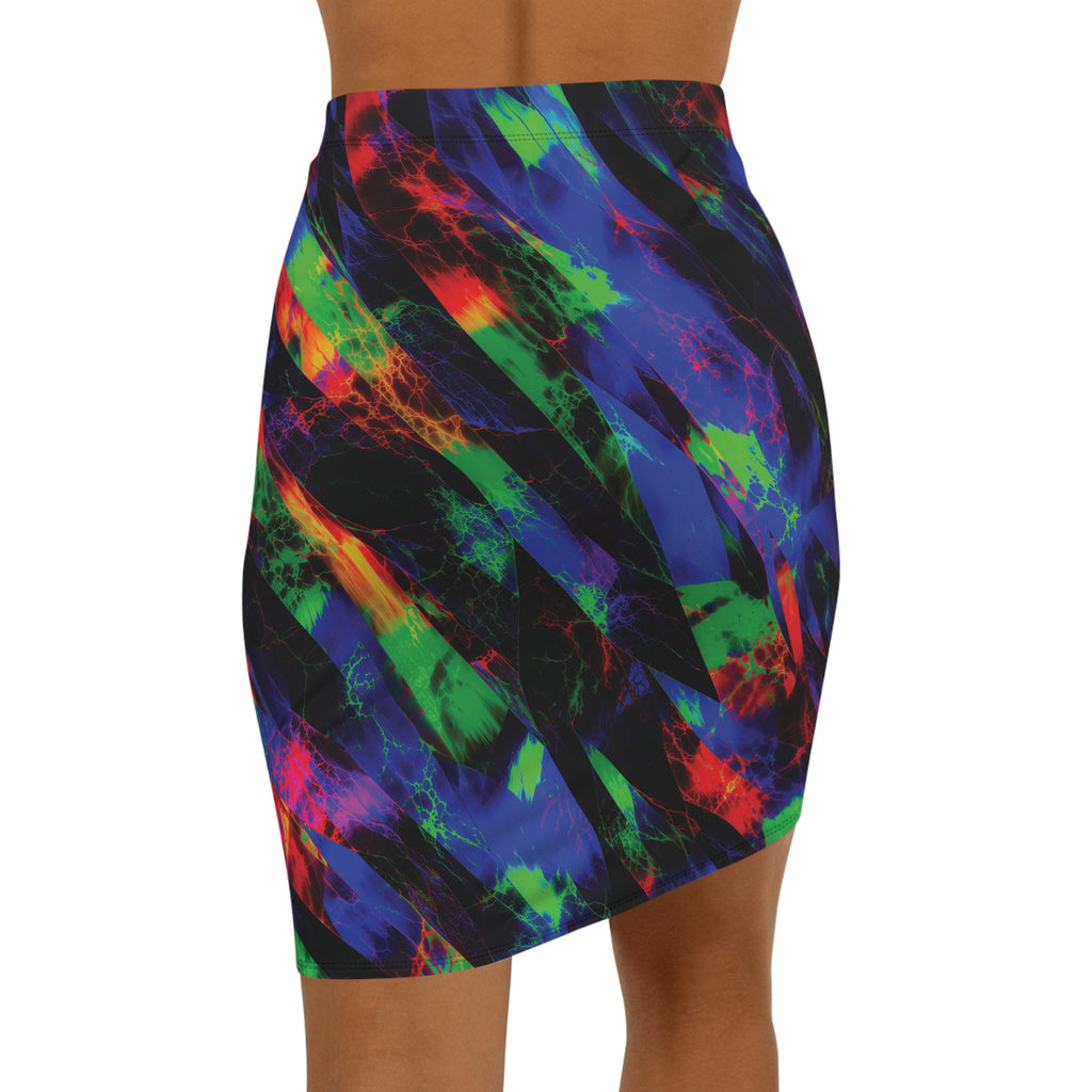 Neon Voltage Opal Pencil Skirt
