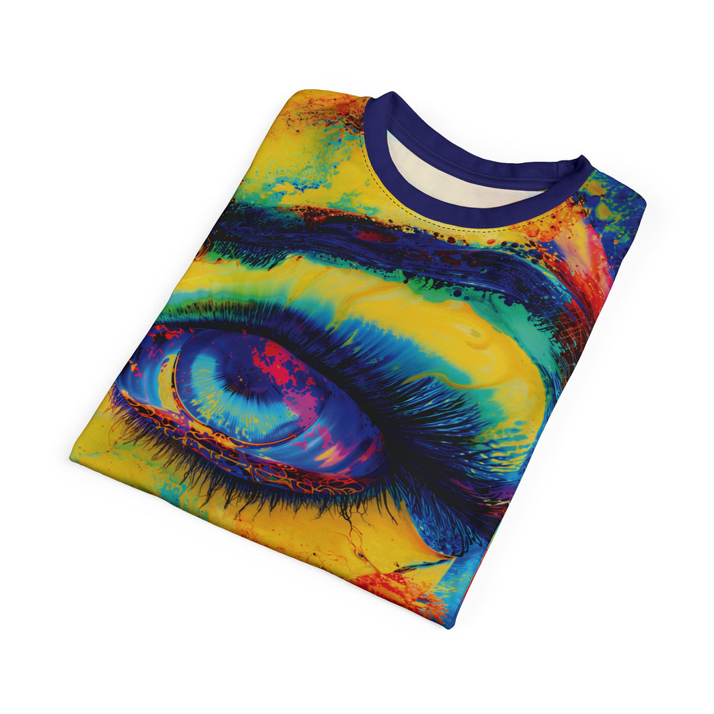 Electric Gaze Opal Tee Vibrant Art T-Shirt