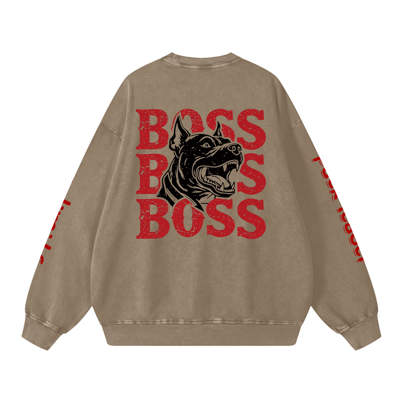 Not Mild Snow Washed Oversized Sweatshirt Opal Boss Glitch