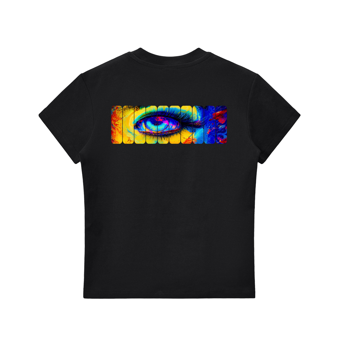 Not Dressing For The Rules Essential Bodycon Crewneck T-Shirt Neon Oracle Crop Tee