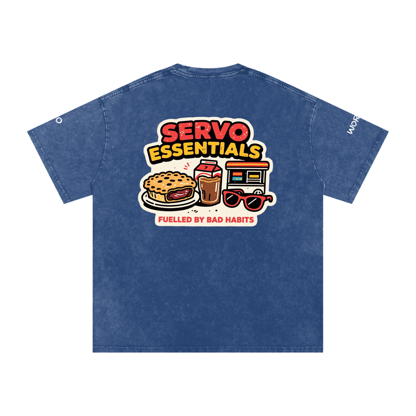 Not the Usual Snow Washed Oversized Cotton T-Shirt Another Day Servo Run Tee
