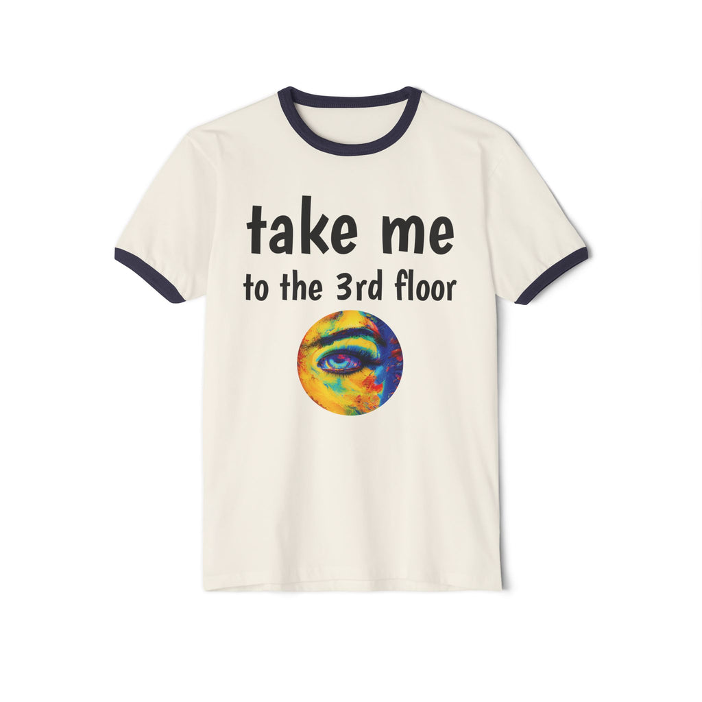 Not A Plain Essential Take Me to the 3rd Floor Ringer Tee — Daydream T-Shirt