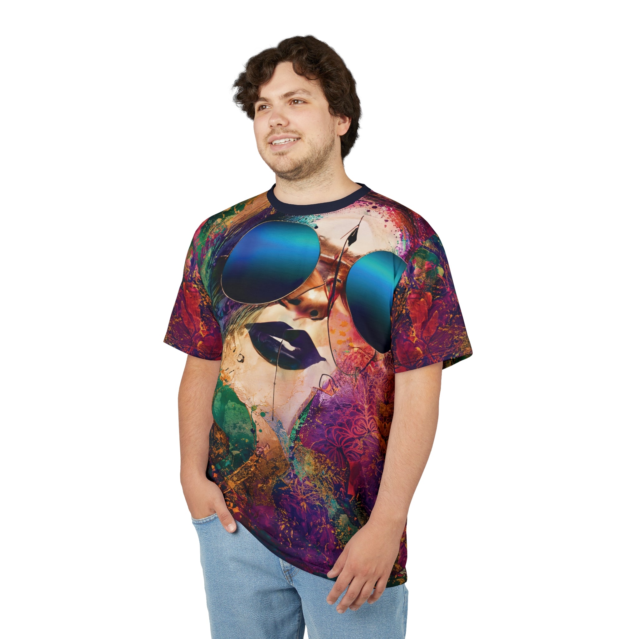 Mirage Muse Opal Tee Vibrant Sunglass Art T-Shirt