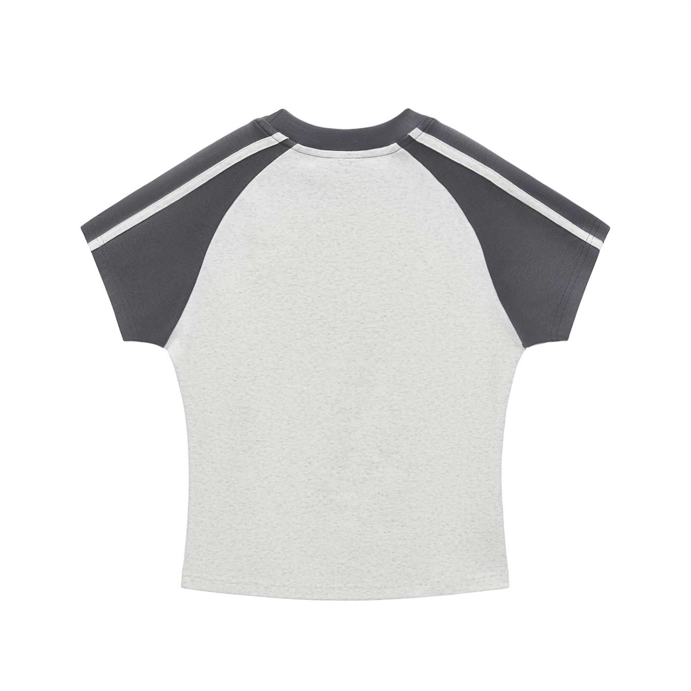 Not Mild Chasing Sunsets Contrast Stripes Bodycon Raglan Sleeve T-Shirt