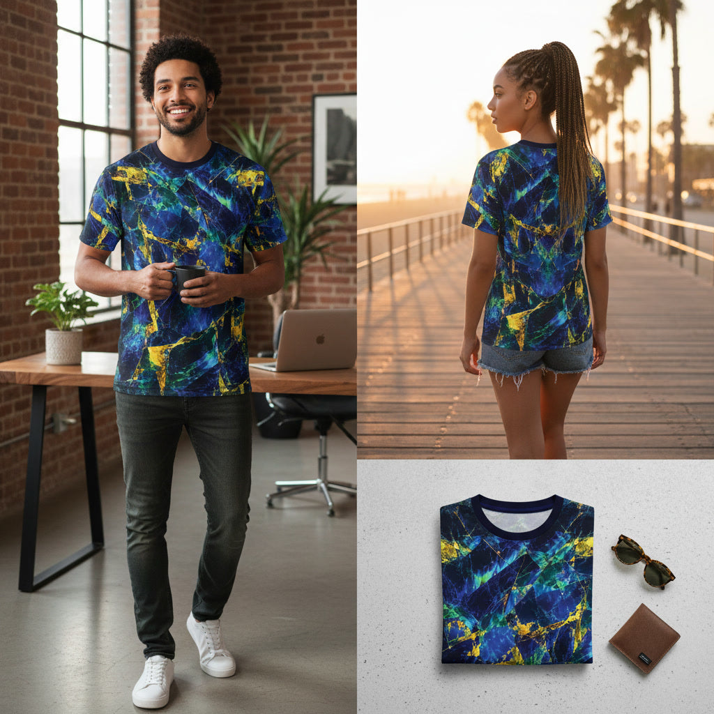 T-Shirt, Not For The Faint Blue Green Opal Tee