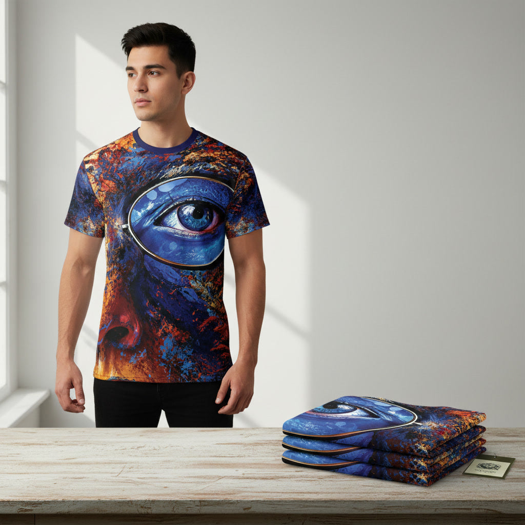 T-Shirt, Not The Plain Option Blue Eye Cut & Sew Tee