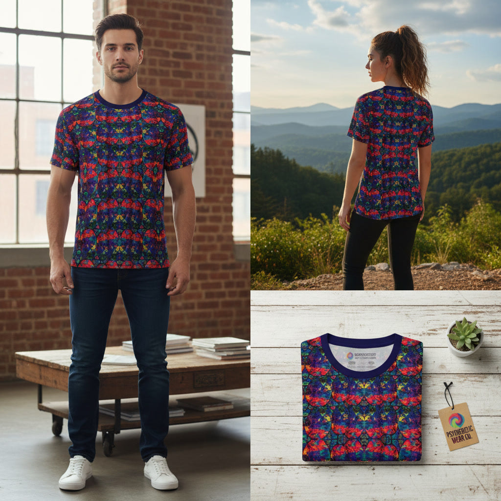 T-Shirt, Not Cut From Normal Neon Mirage Opal Tee