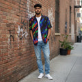 Not For The Colour Shy Opal Brushstroke Hawaiian Shirt