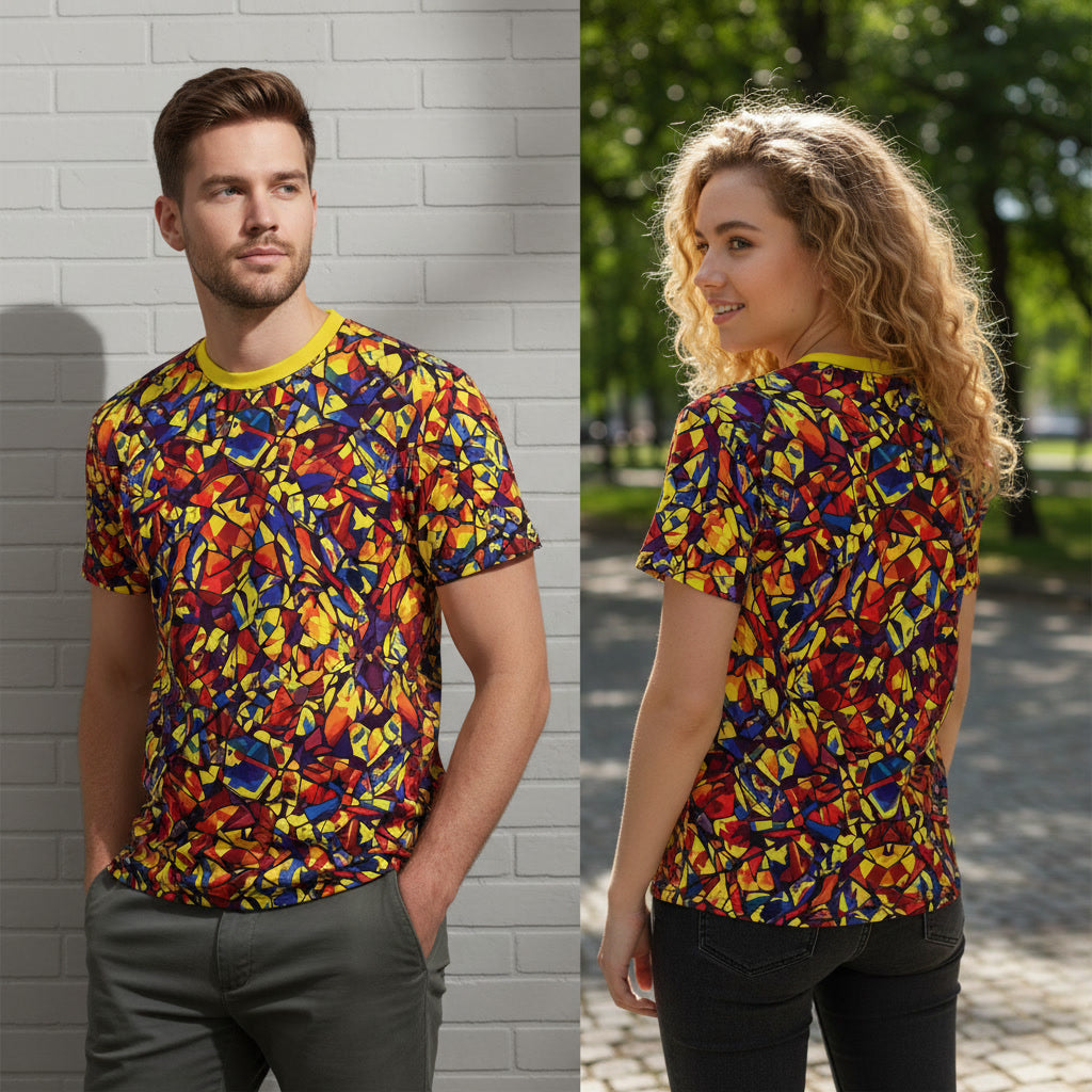 T-Shirt, Not Quiet Clothing Primary Pulse Mosaic Tee