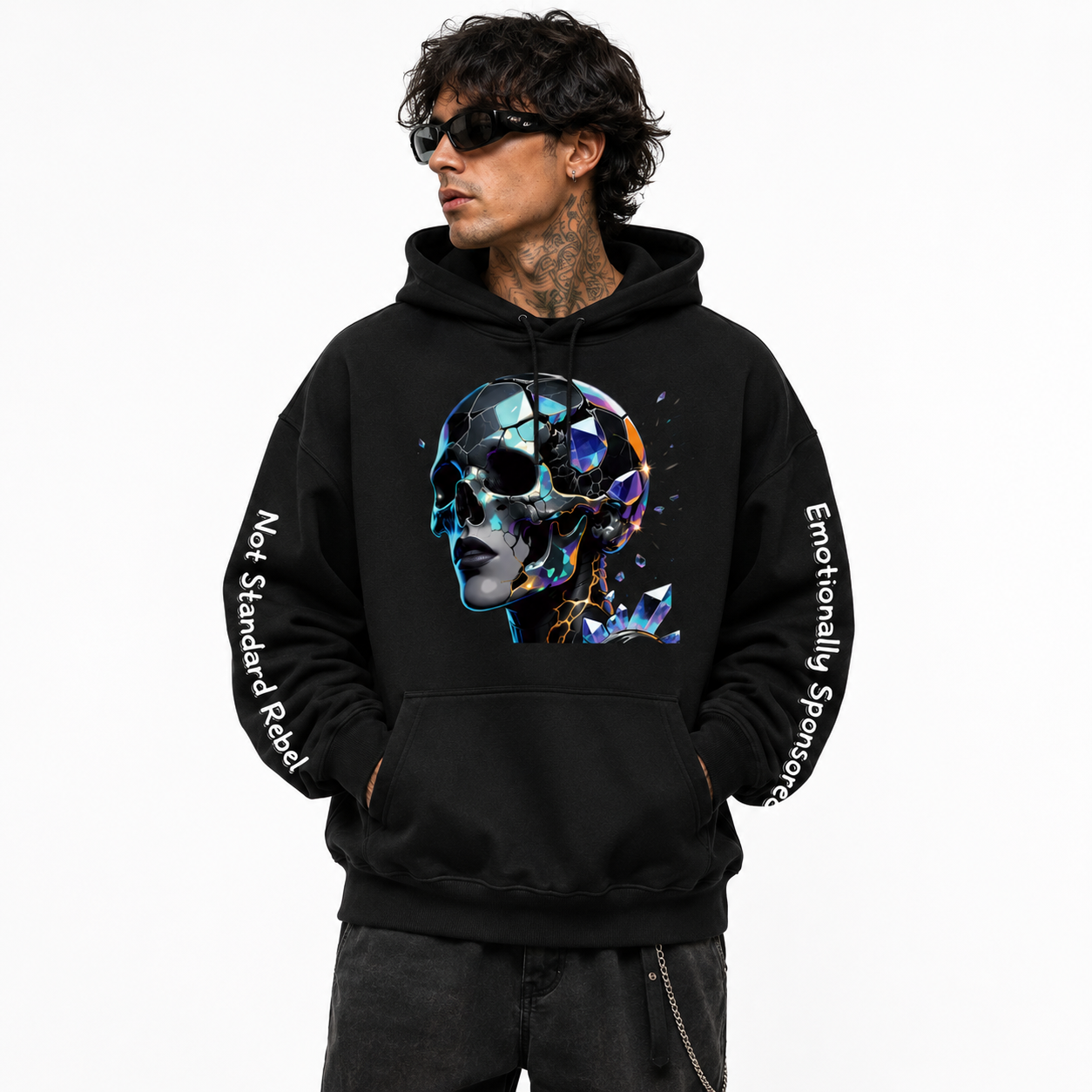 Oversized Hoodie, Not a Basic Sky Rebel