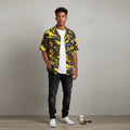 Not Just Another Product Yellow Blue Opal Pattern Hawaiian Shirt