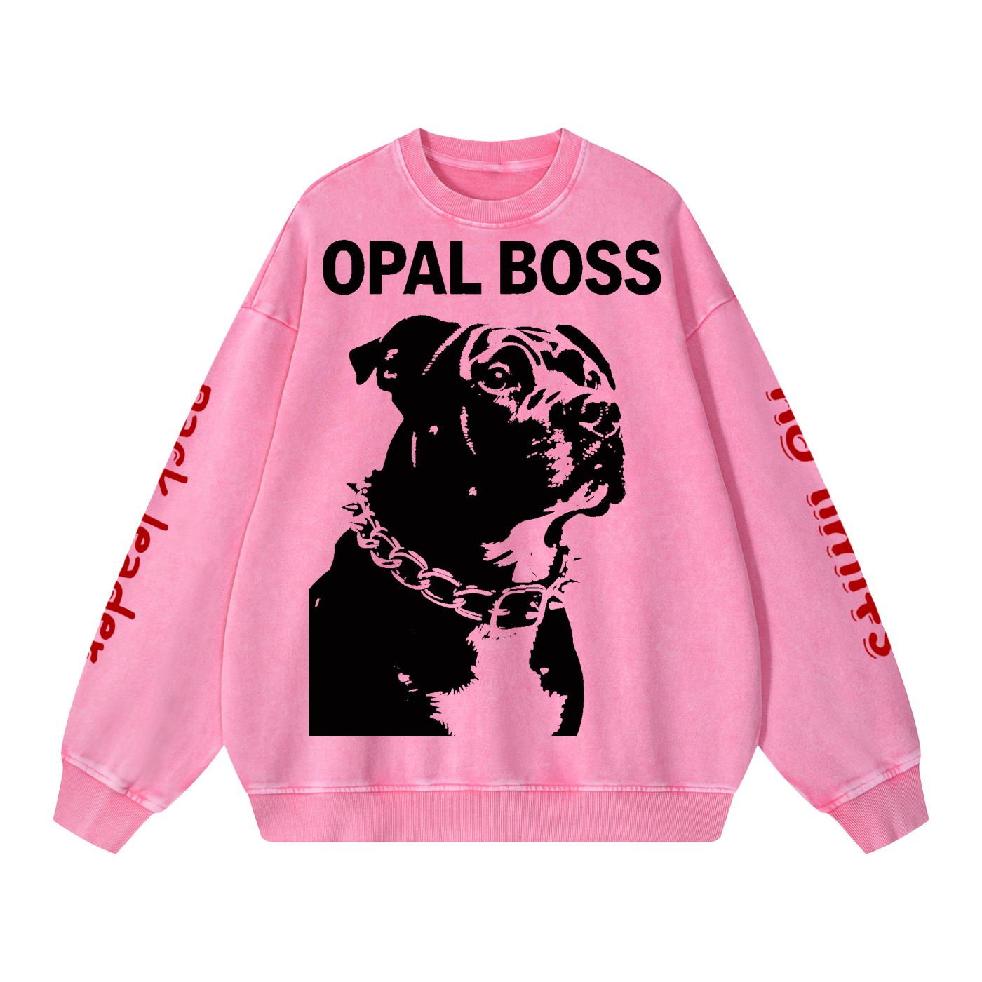 Not Mild Snow Washed Oversized Sweatshirt Opal Boss Glitch