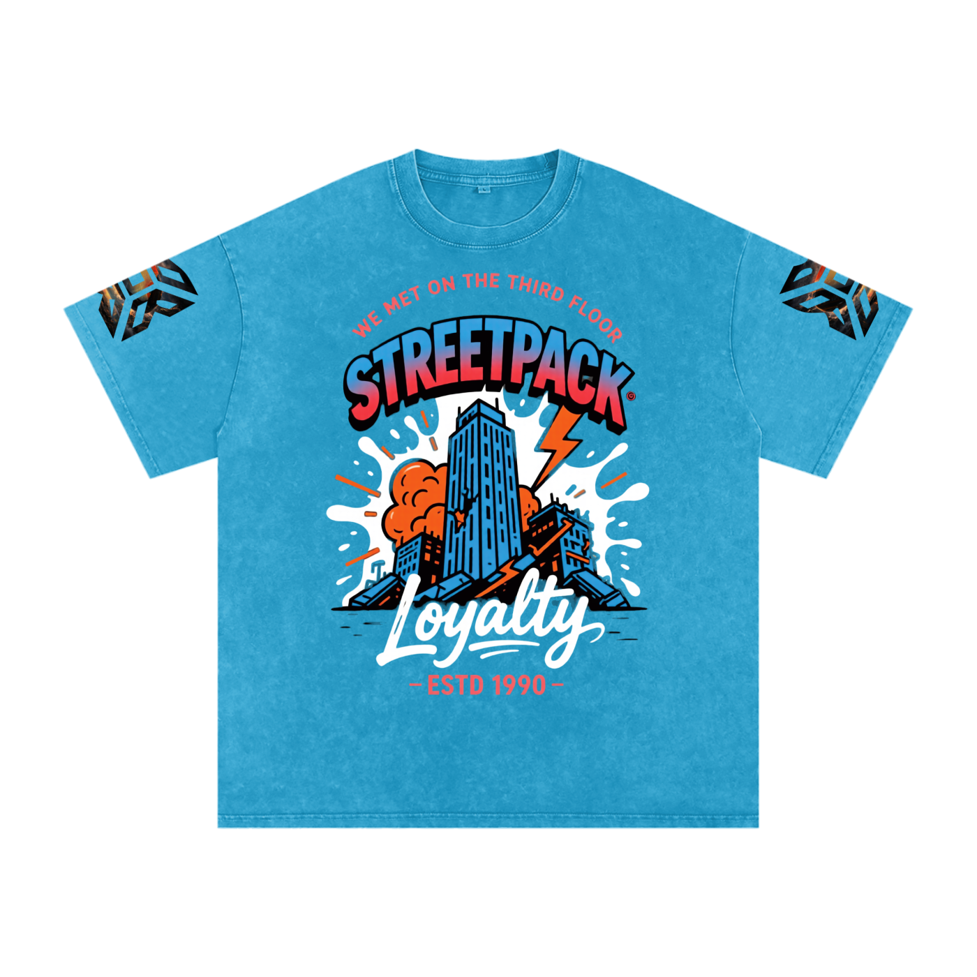 Not Just Another Snow Washed Oversized Cotton T-Shirt Third Floor Loyalty