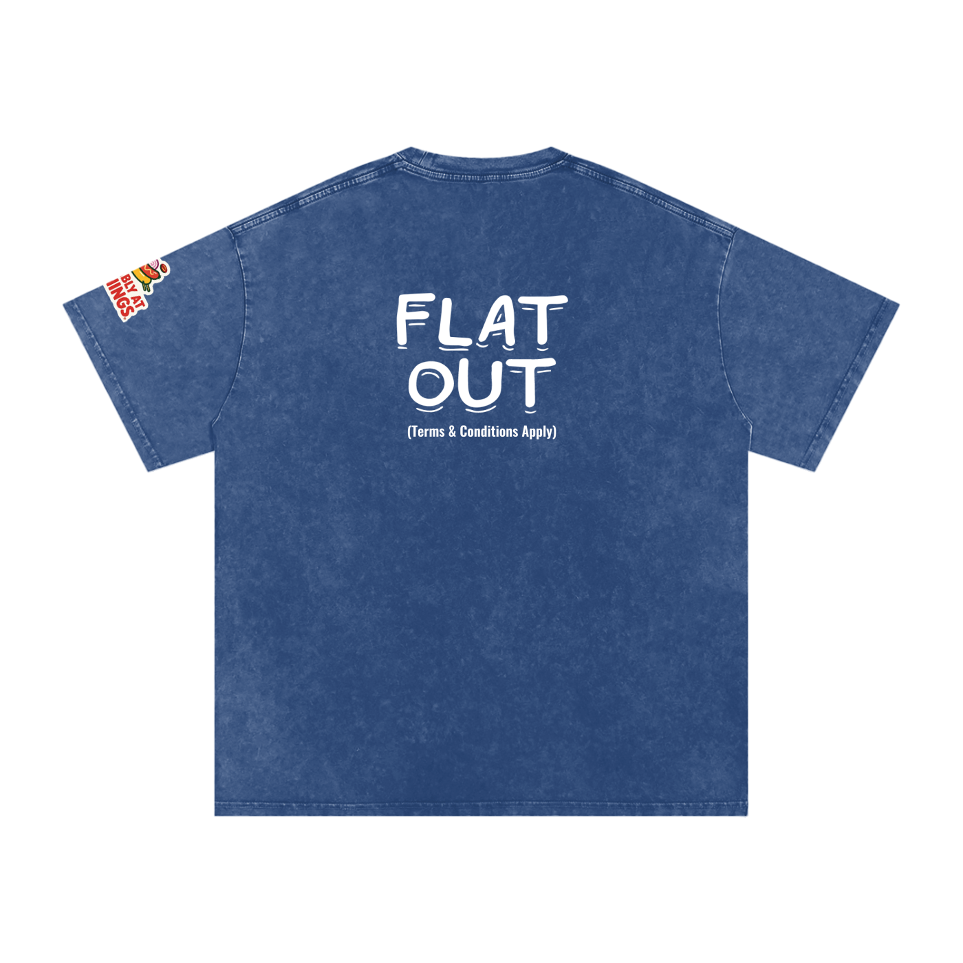 Not The Ordinary Snow Washed Oversized Cotton T-Shirt Flat Out Weekend Uniform Tee