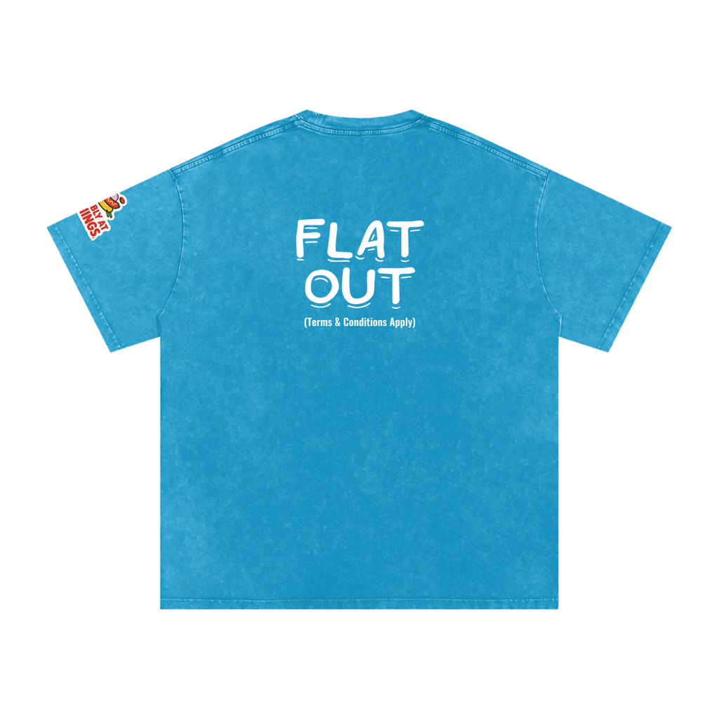 Not The Ordinary Snow Washed Oversized Cotton T-Shirt Flat Out Weekend Uniform Tee
