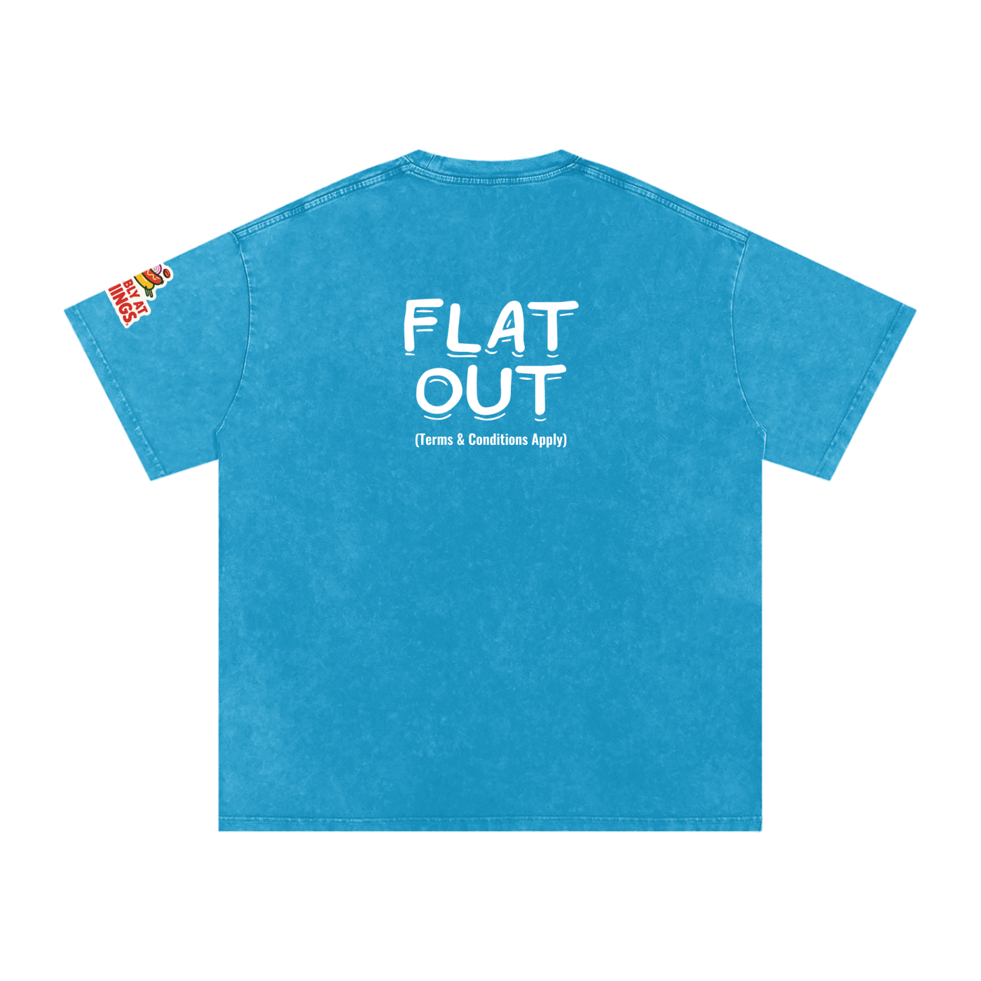 Not The Ordinary Snow Washed Oversized Cotton T-Shirt Flat Out Weekend Uniform Tee