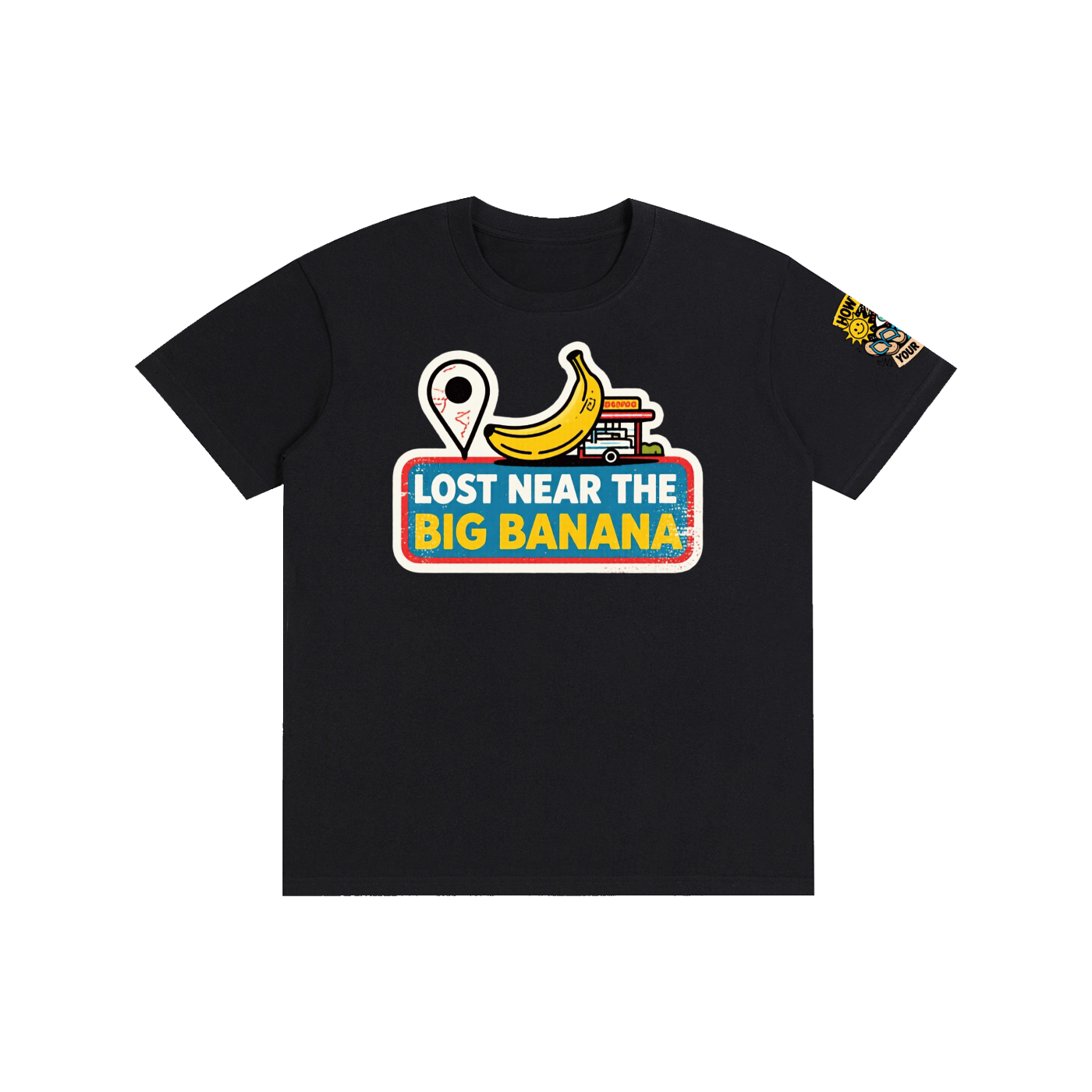 Not Timid Pure Cotton Unisex T-Shirt Lost Near The Big Banana Tee
