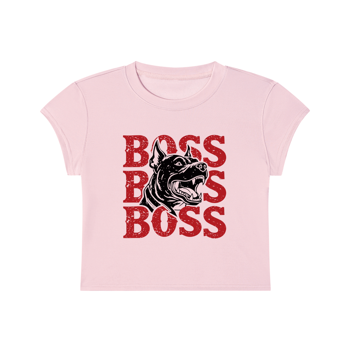 Not Silent Women's Slim-Fit Cropped T-Shirt - Boss Bark Women’s Crop Tee