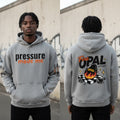 Not Just Another Fire Opal Snow Washed Loose Cotton Hoodie