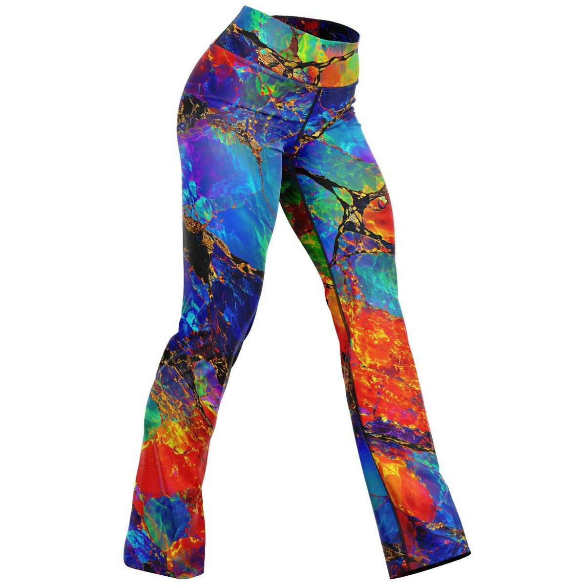 Flare Leggings, Not Boring Opal Electric Leggings