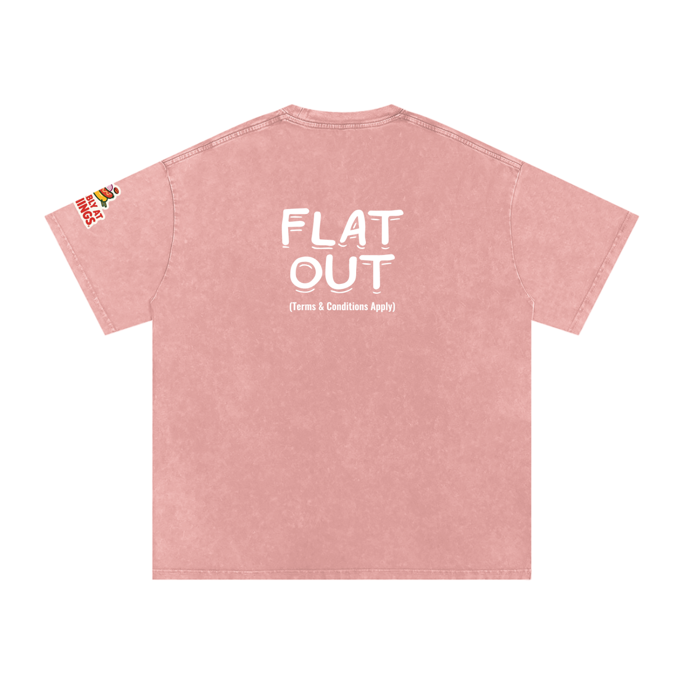 Not The Ordinary Snow Washed Oversized Cotton T-Shirt Flat Out Weekend Uniform Tee
