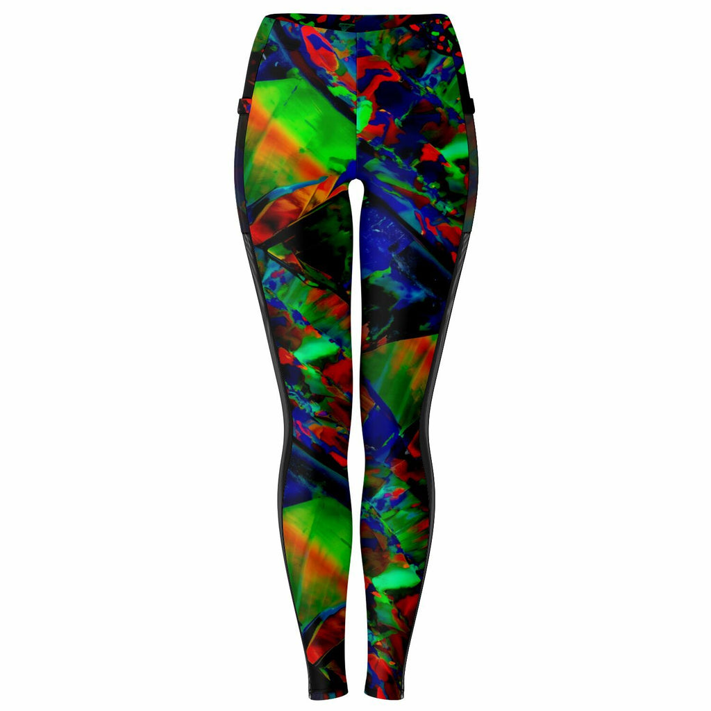 Mesh Pocket Leggings, Not Your Basic Electric Style Pocket Leggings