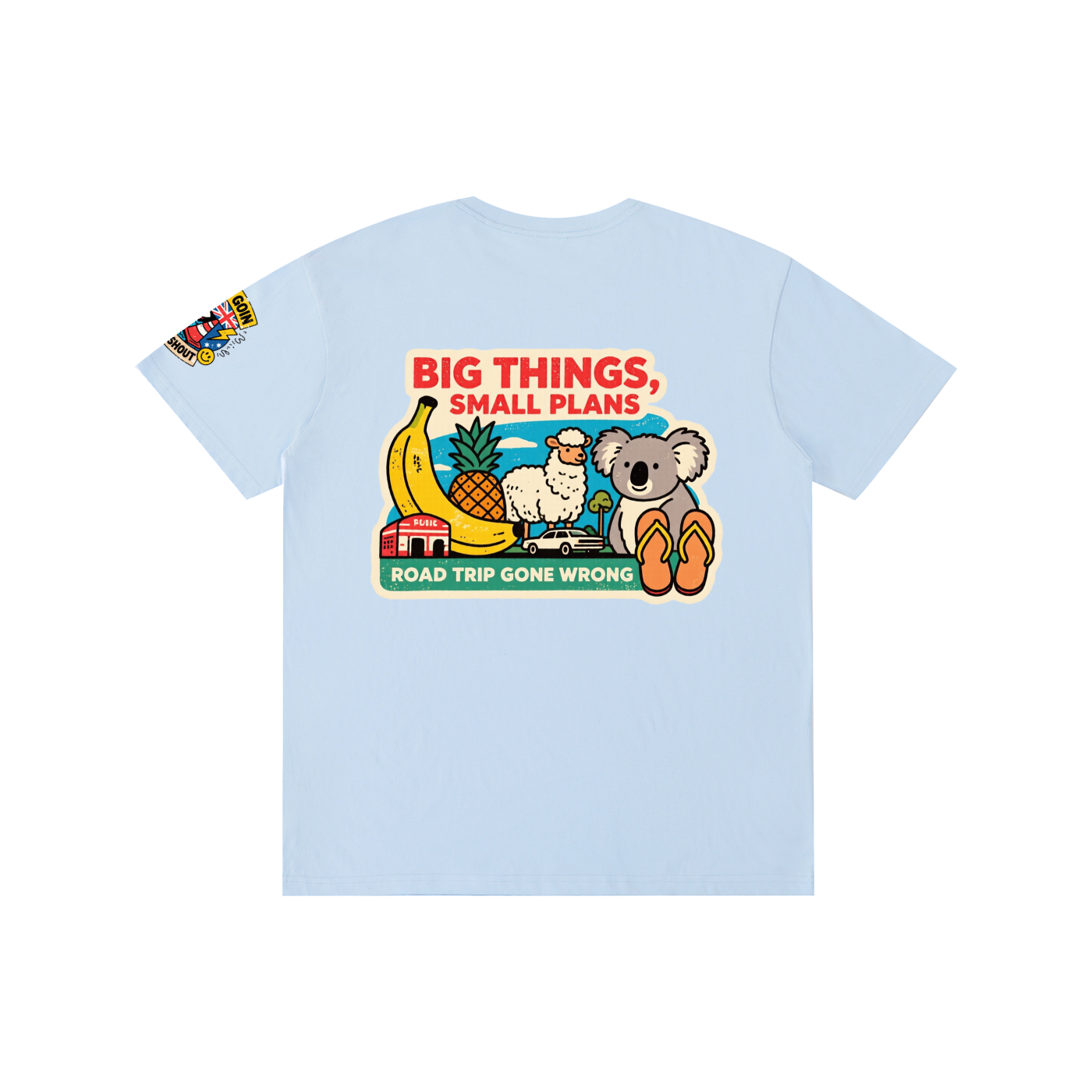 Not Timid Pure Cotton Unisex T-Shirt Lost Near The Big Banana Tee