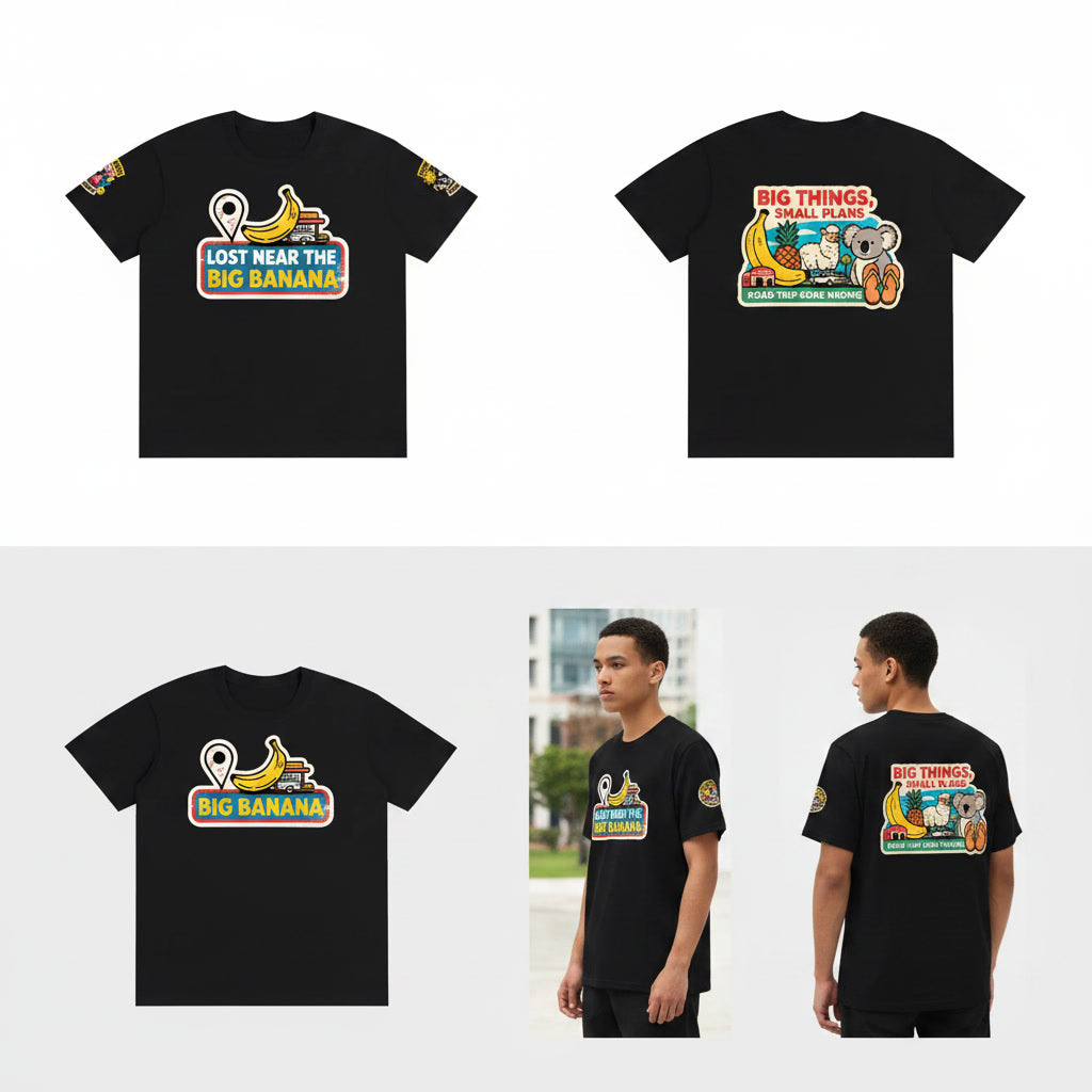 Not Timid Pure Cotton Unisex T-Shirt Lost Near The Big Banana Tee
