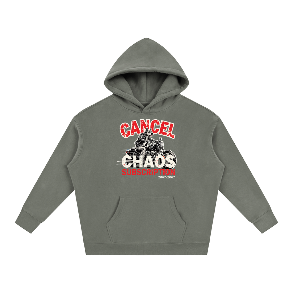 Not Your Standard Fleece Cancel the Chaos Hoodie – Try Again Later Edition