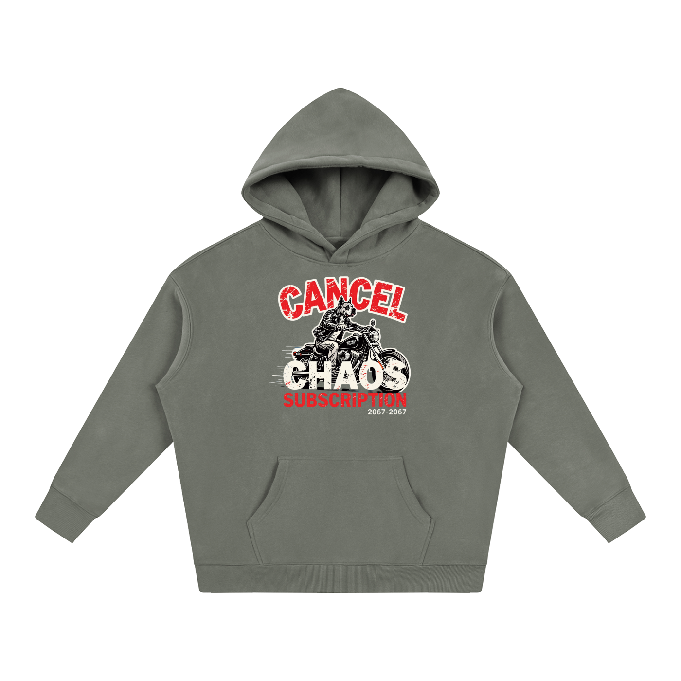 Not Your Standard Fleece Cancel the Chaos Hoodie – Try Again Later Edition