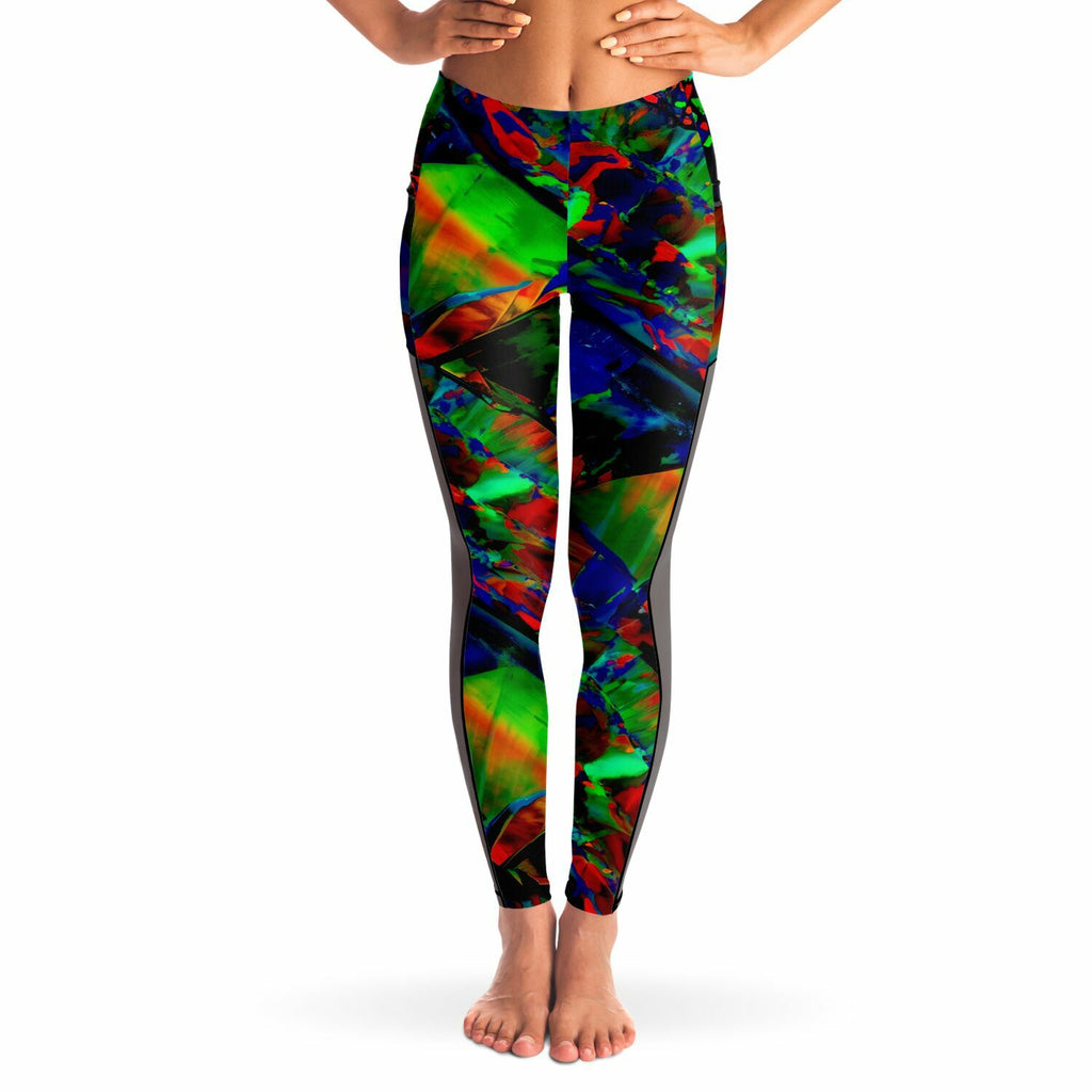Mesh Pocket Leggings, Not Your Basic Electric Style Pocket Leggings