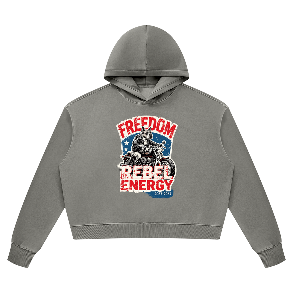 Hoodie, Not Made to Follow – Women’s Vintage Wash Heavyweight Hoodie