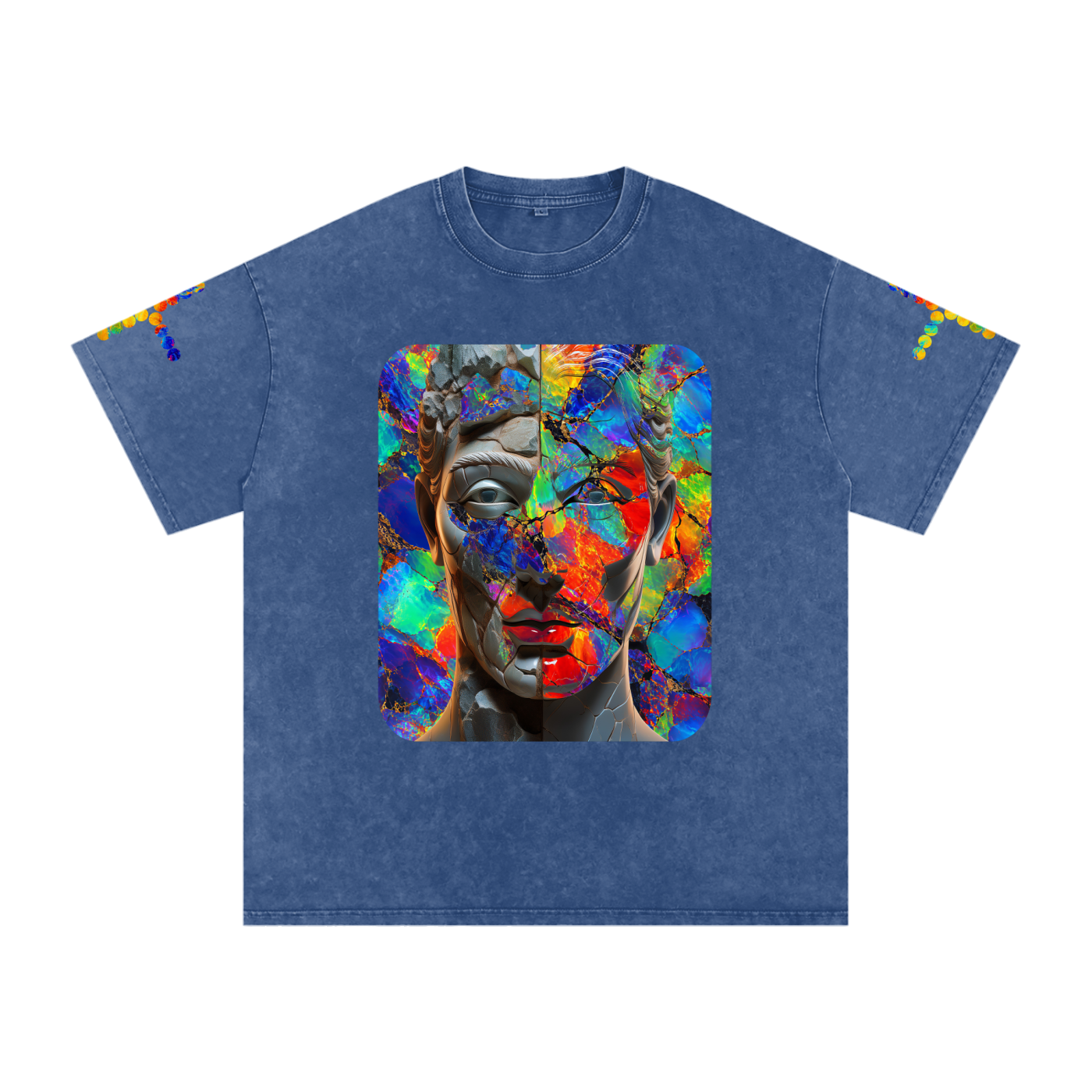 Not Currently Ordinary Snow Washed Oversized Cotton T-Shirt
