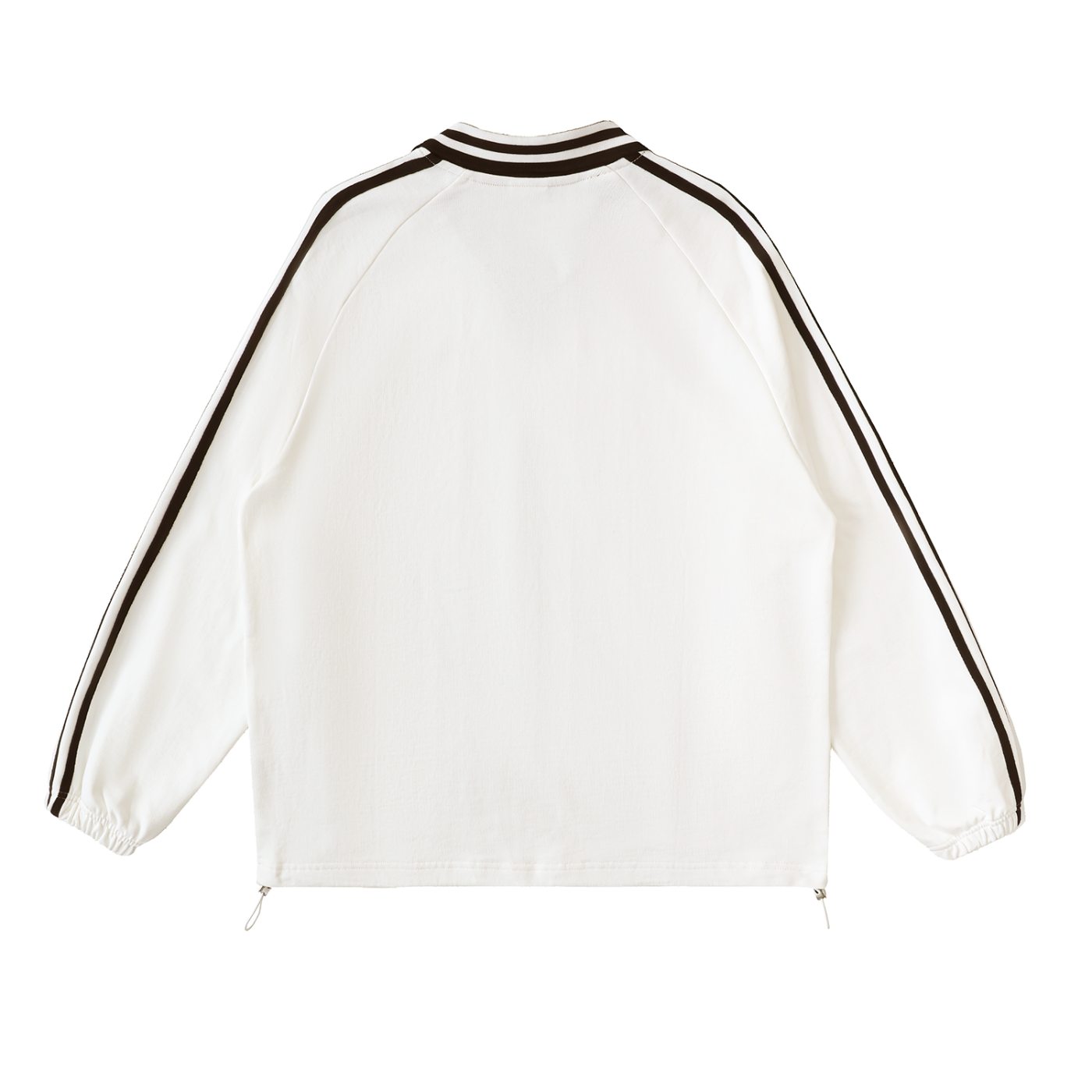 Sweatshirt, Not Easily Impressed – Unisex Contrast Stripe Lapel Sweatshirt