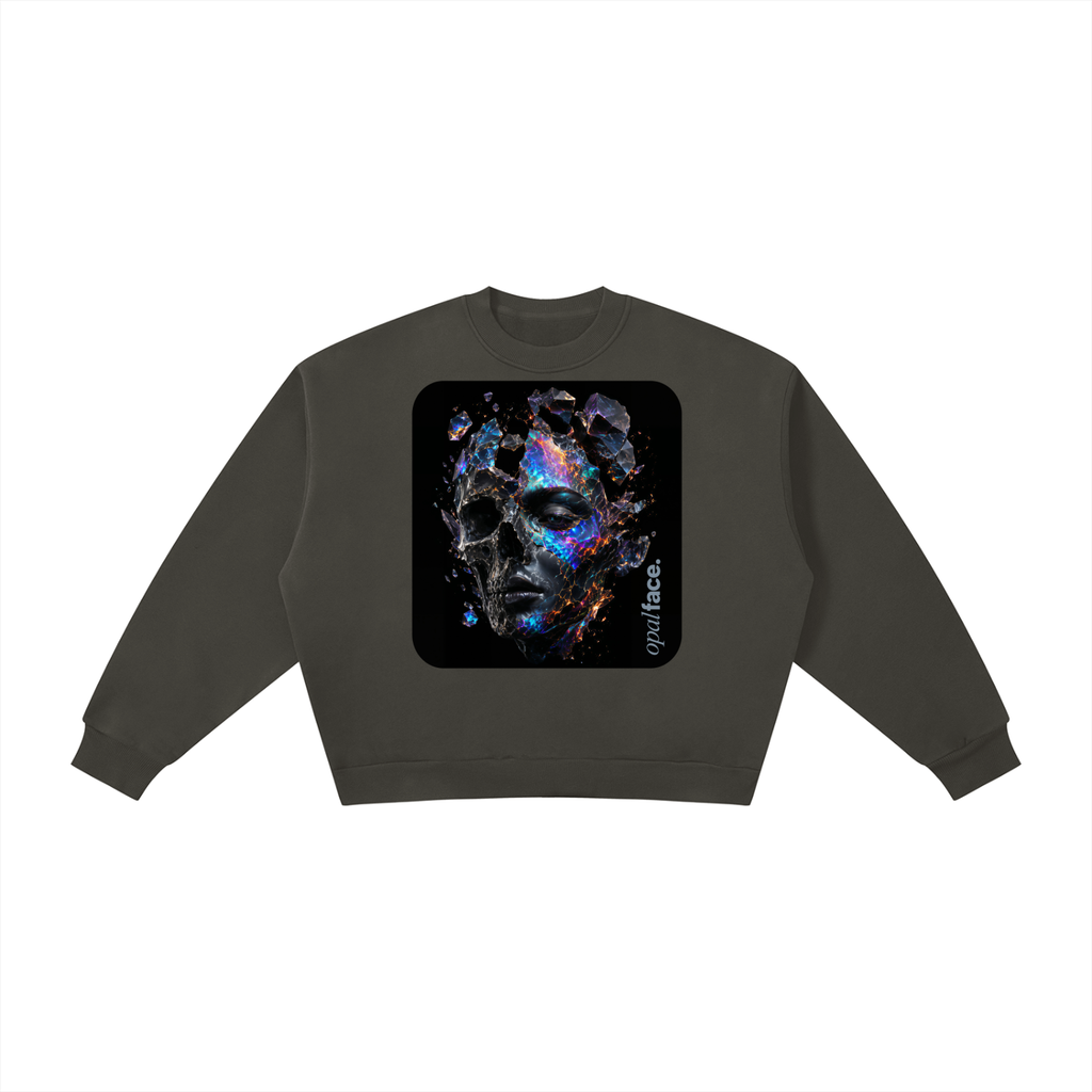 Not Just a Boxy Fleece Crewneck Sweatshirt