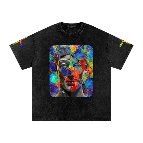 Cotton T-Shirt, Not Your Ordinary Iconic Snow Washed Oversized Tee