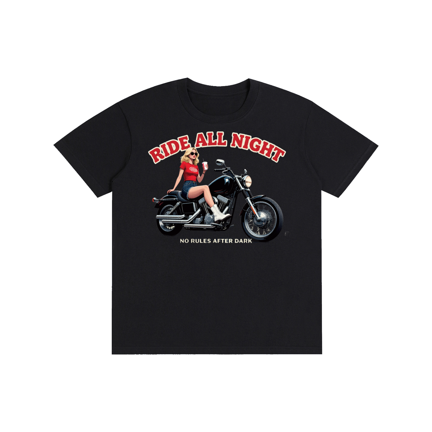 T-Shirt, Not Your Average Night Rider Cotton Tee