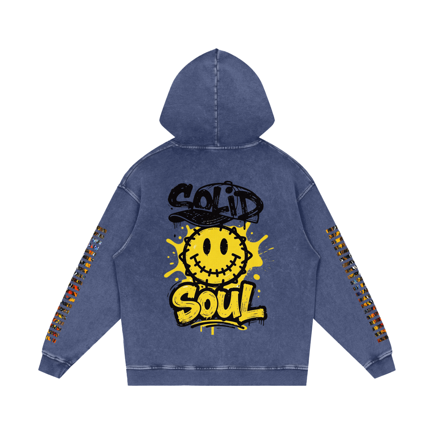 Not Dull Snow Washed Loose Cotton Hoodie 67 Energy