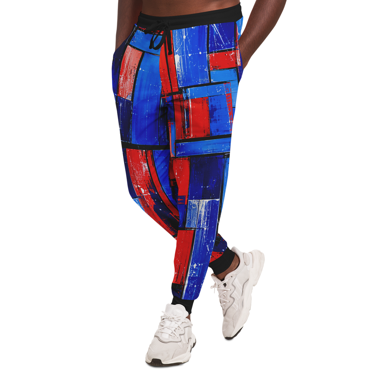 Athletic Joggers, Not Your Basic Electric Grid Athletic Joggers