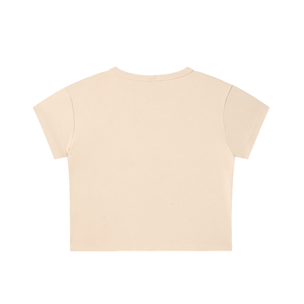 Not For Basic Behaviour Snow Washed Crop Top Queen Energy Tiger Tee