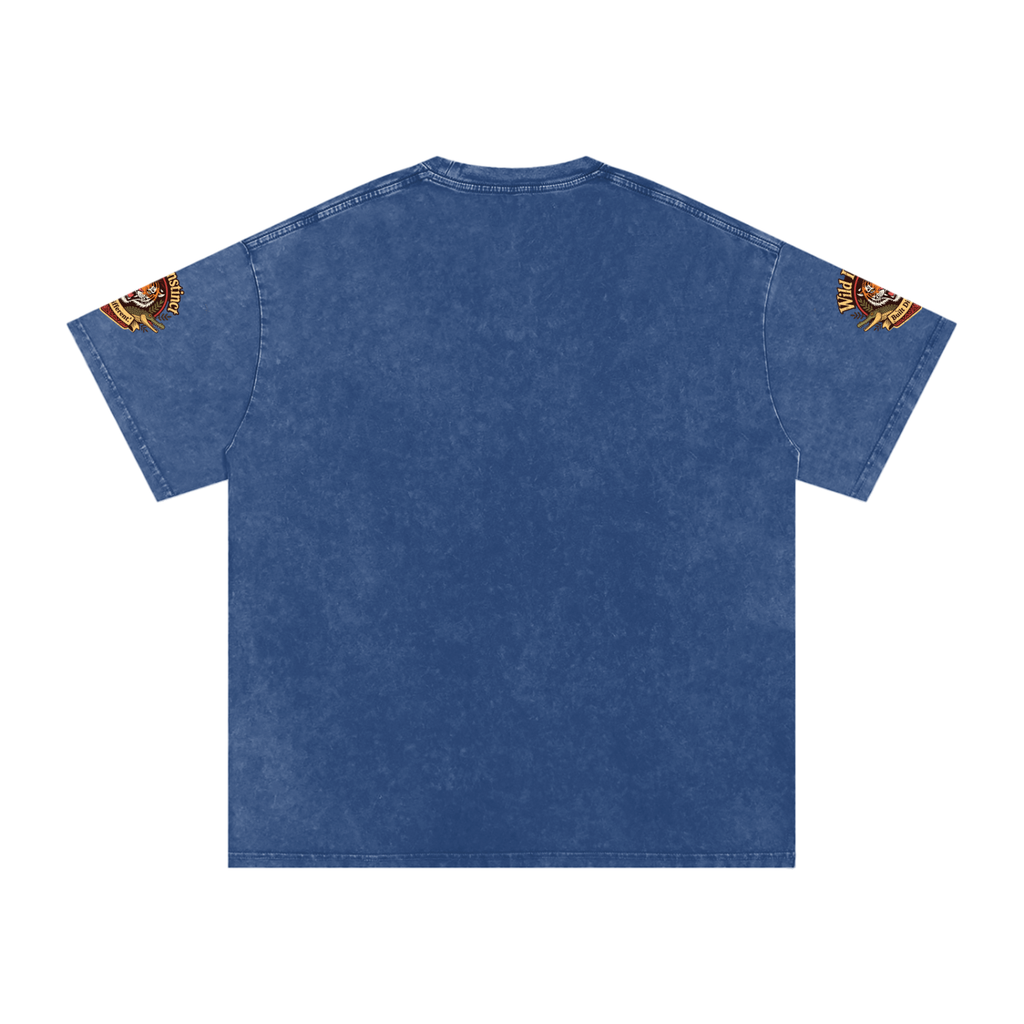 Not Easily Tamed Snow Washed Oversized Cotton T-Shirt