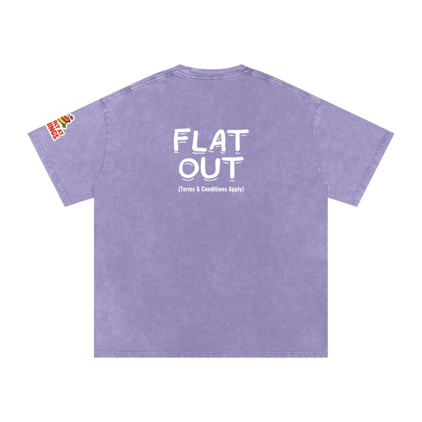 Not The Ordinary Snow Washed Oversized Cotton T-Shirt Flat Out Weekend Uniform Tee